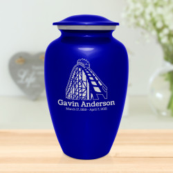 Roller Coaster Cremation Urn - Midnight Blue