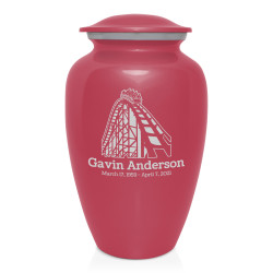 Roller Coaster Cremation Urn - Rose Pink
