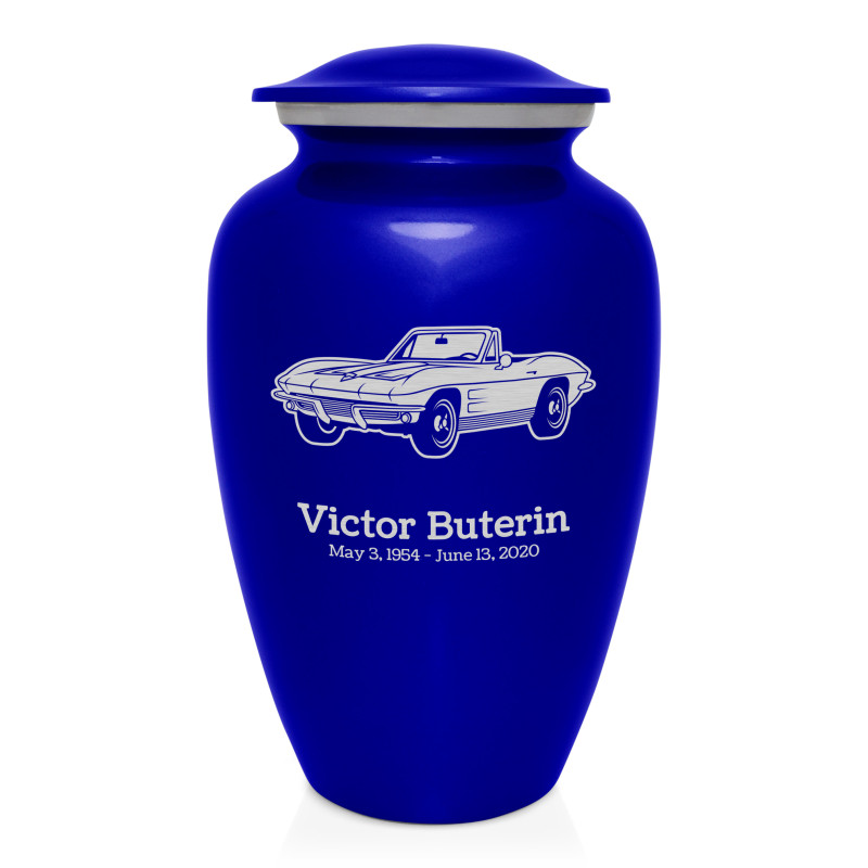 Convertible Cremation Urn - Midnight Blue
