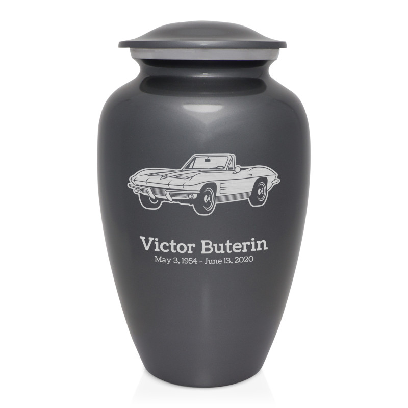 Convertible Cremation Urn - Gunmetal Gray