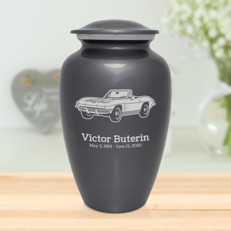 Convertible Cremation Urn - Gunmetal Gray