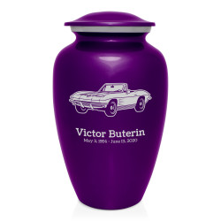 Convertible Cremation Urn - Purple Luster