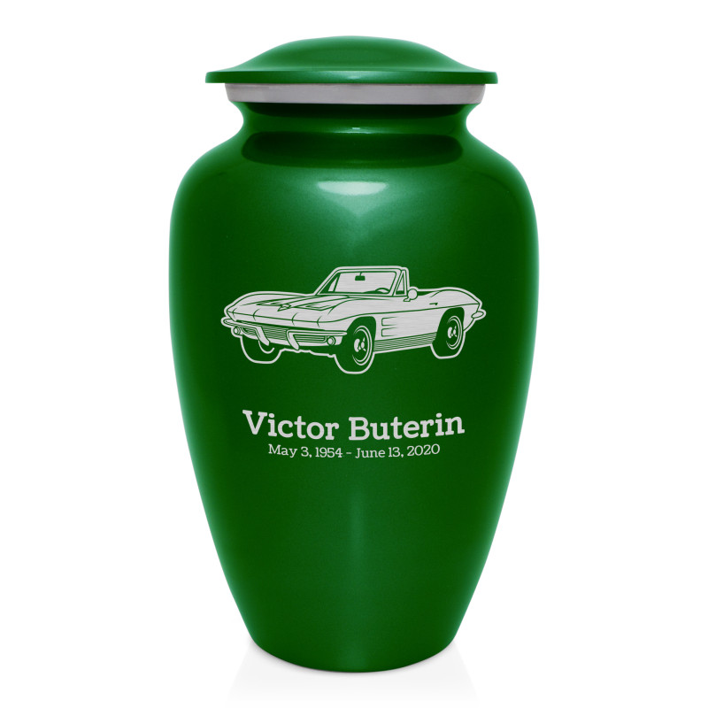 Convertible Cremation Urn - Shamrock Green