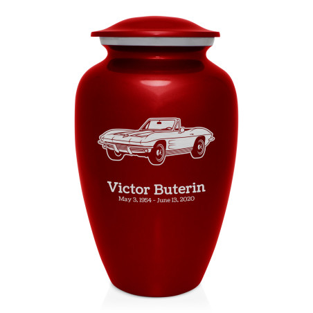 Convertible Cremation Urn - Ruby Red