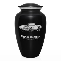 Convertible Cremation Urn - Jet Black