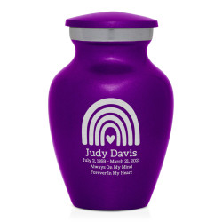 Rainbow Keepsake Urn - Purple Luster