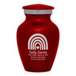 Rainbow Keepsake Urn - Ruby Red