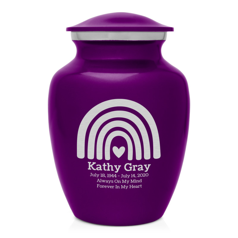 Rainbow Sharing Urn - Purple Luster
