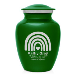 Rainbow Sharing Urn - Shamrock Green