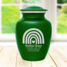 Rainbow Sharing Urn - Shamrock Green