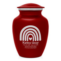 Rainbow Sharing Urn - Ruby Red