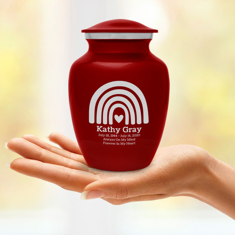 Rainbow Sharing Urn - Ruby Red