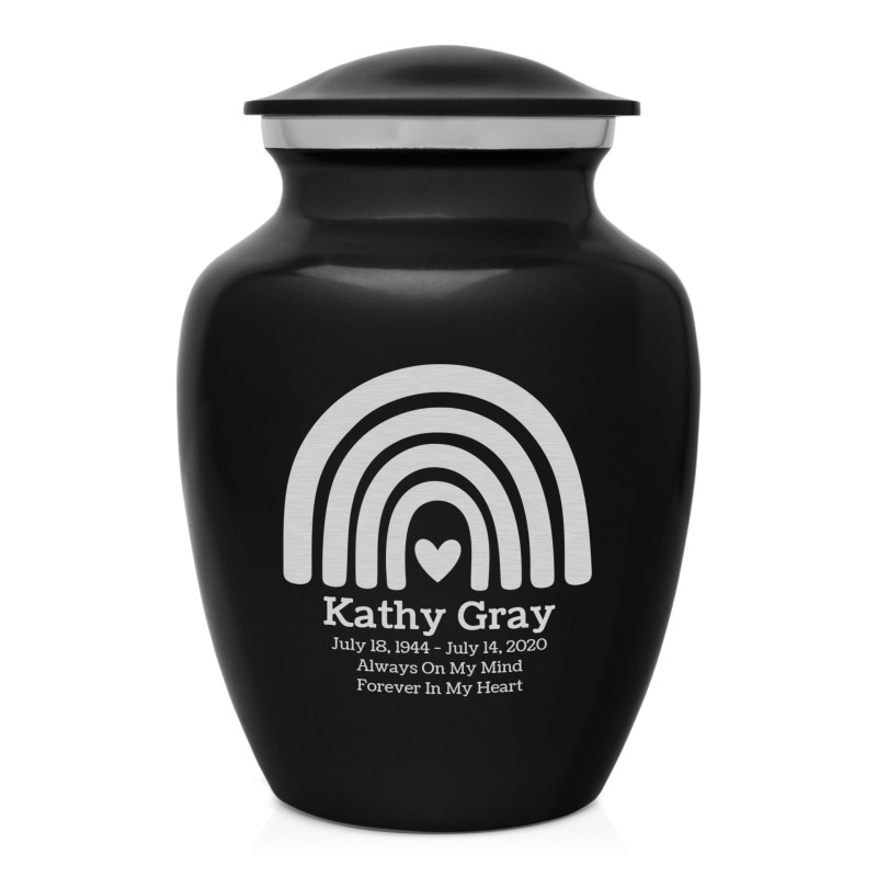 Rainbow Sharing Urn - Jet Black