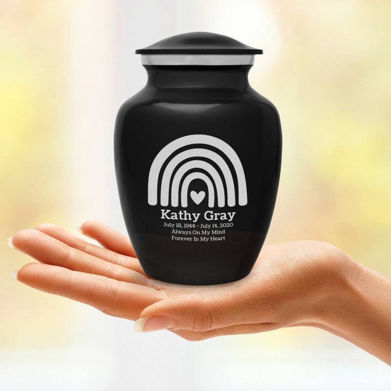 Rainbow Sharing Urn - Jet Black