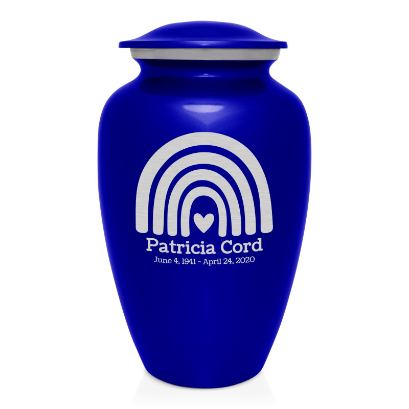 Rainbow Cremation Urn - Midnight Blue