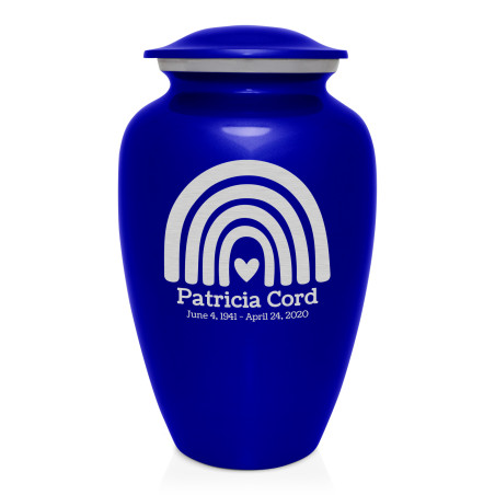 Rainbow Cremation Urn - Midnight Blue