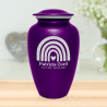 Rainbow Cremation Urn - Purple Luster