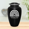 Rainbow Cremation Urn - Jet Black