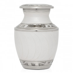 Radiant White Keepsake Urn
