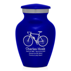 Bicycle Keepsake Urn - Midnight Blue