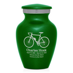 Bicycle Keepsake Urn - Shamrock Green