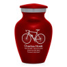 Bicycle Keepsake Urn - Ruby Red