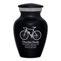 Bicycle Keepsake Urn - Jet Black