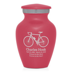 Bicycle Keepsake Urn - Rose Pink