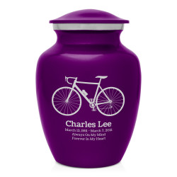 Bicycle Sharing Urn - Purple Luster
