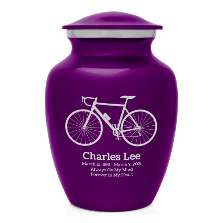 Bicycle Sharing Urn - Purple Luster