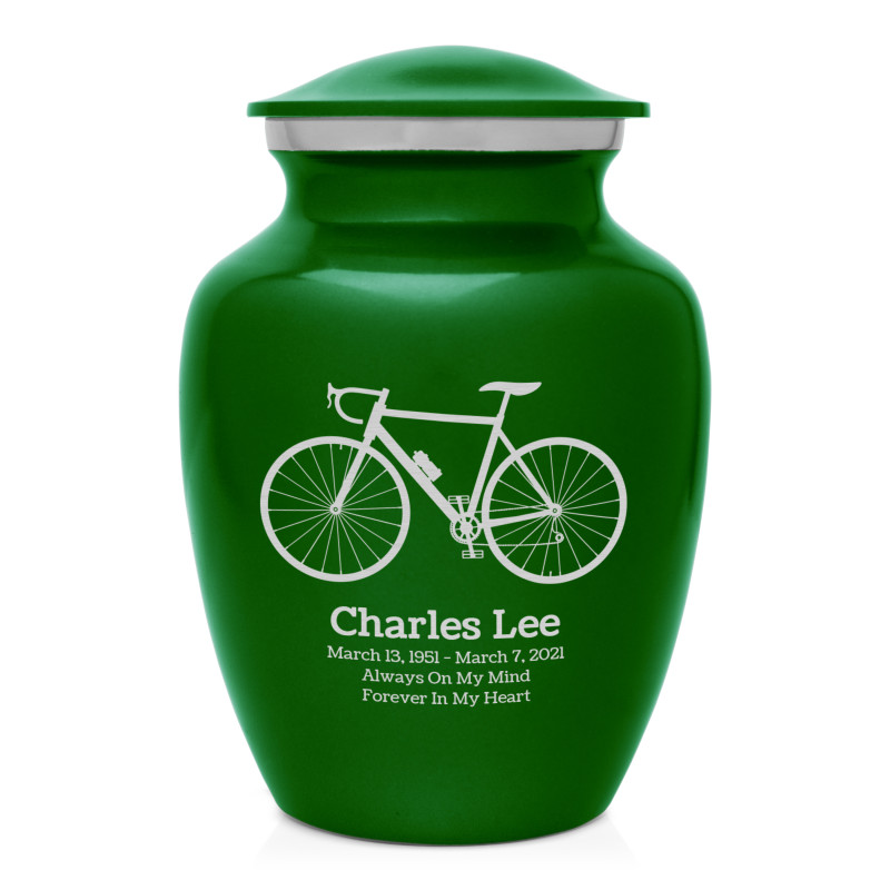 Bicycle Sharing Urn - Shamrock Green