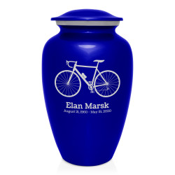 Bicycle Cremation Urn - Midnight Blue
