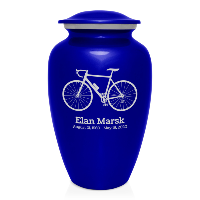 Bicycle Cremation Urn - Midnight Blue