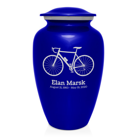 Bicycle Cremation Urn - Midnight Blue