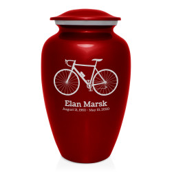 Bicycle Cremation Urn - Ruby Red
