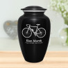 Bicycle Cremation Urn - Jet Black