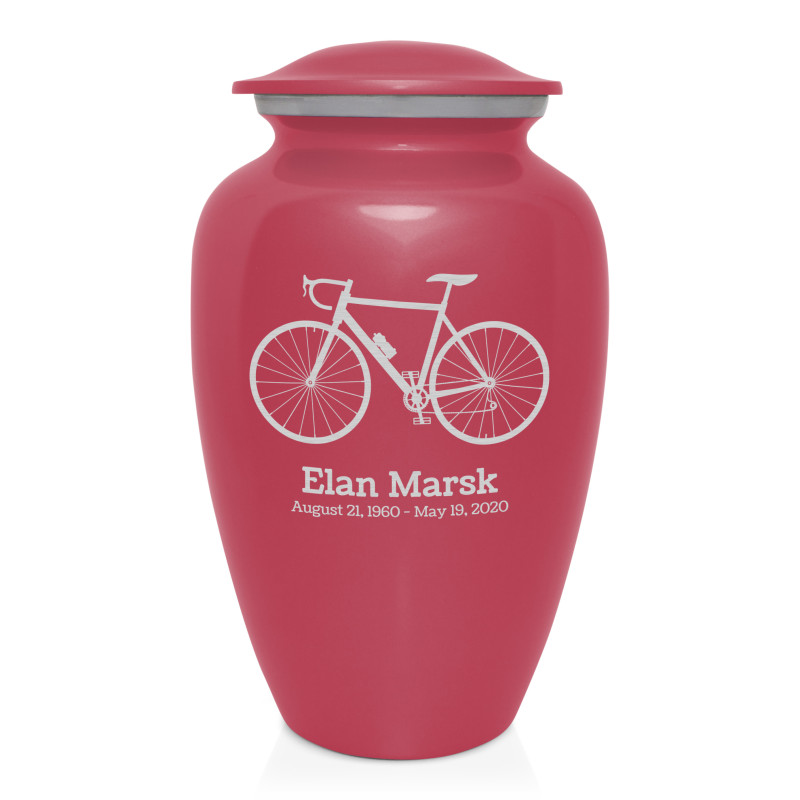 Bicycle Cremation Urn - Rose Pink
