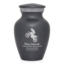 Dirt Bike Keepsake Urn - Gunmetal Gray
