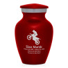 Dirt Bike Keepsake Urn - Ruby Red