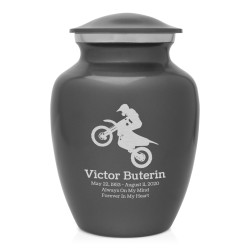 Dirt Bike Sharing Urn - Gunmetal Gray