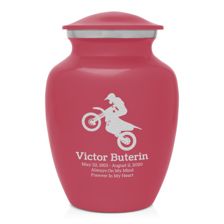 Dirt Bike Sharing Urn - Rose Pink