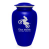 Dirt Bike Cremation Urn - Midnight Blue