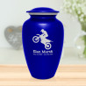 Dirt Bike Cremation Urn - Midnight Blue