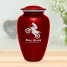 Dirt Bike Cremation Urn - Ruby Red