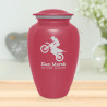 Dirt Bike Cremation Urn - Rose Pink