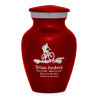 Mountain Bike Keepsake Urn - Ruby Red