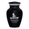 Mountain Bike Keepsake Urn - Jet Black