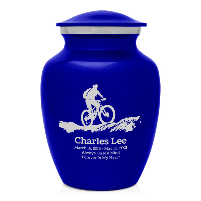 Mountain Bike Sharing Urn - Midnight Blue