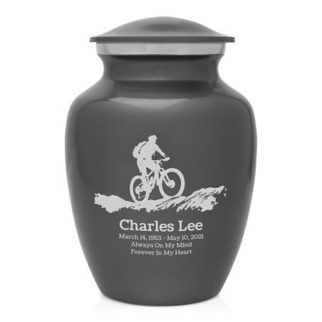 Mountain Bike Sharing Urn - Gunmetal Gray