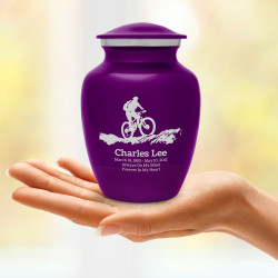 Mountain Bike Sharing Urn - Purple Luster
